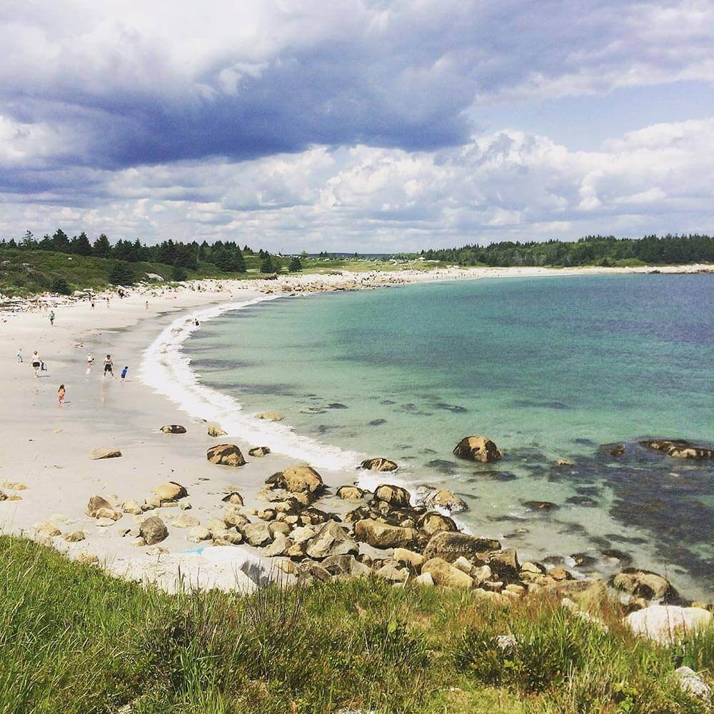 plage crystal crescent nouvelle ecosse canada